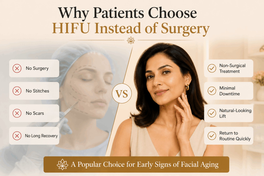 hifu face lifting treatment
