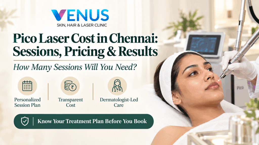 Pico Laser cost in Chennai for pigmentation treatment, sessions and treatment timeline